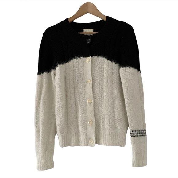 Band Of Outsiders Drowning Cable Crewnck Angora-Blend Sweater - Picture 5 of 12